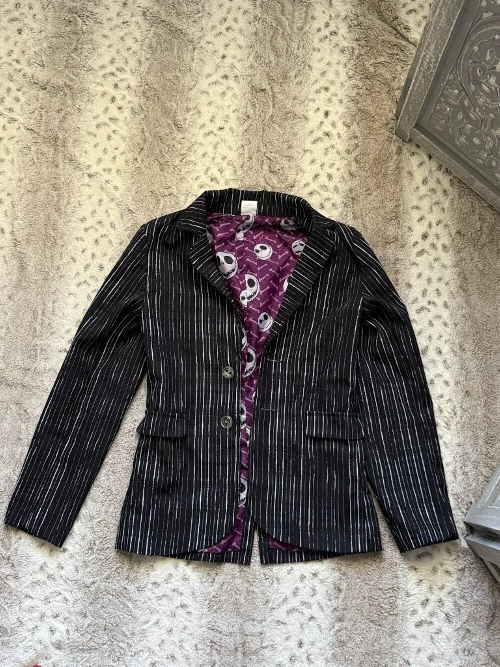 Disney Nightmare Before Christmas Spirit Halloween blazer large Jack Skellington